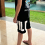 WILD JERSEY SHORTS BLACK